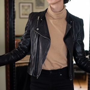 Black Zara Leather Jacket